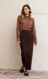 Suit GIZART 5425 mokko muss, shokoladnyj dzhins