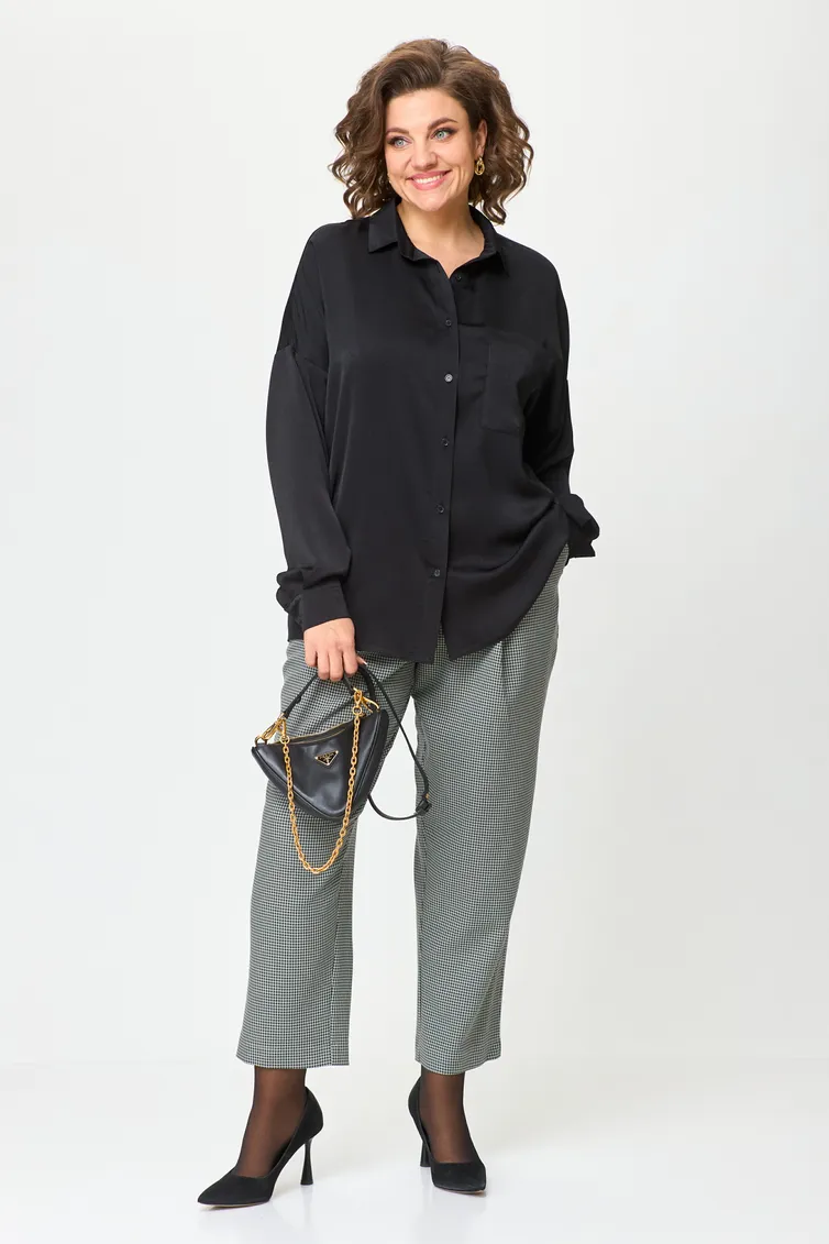 Garnitur Michel Chic #1402 chernyj, kletka