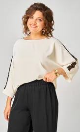Блузка Rumoda 2274 дл.р молочный