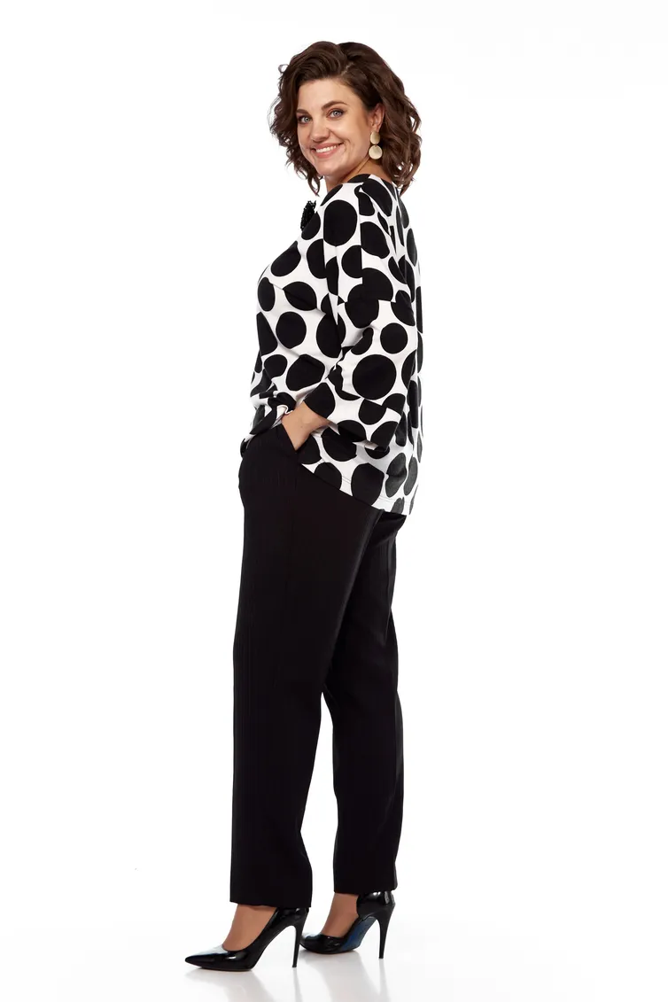 Blouson Abbi #4049 cherno-belyj