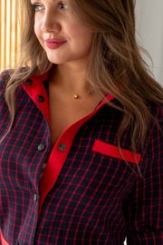 Платье TOOK A LOOK & Angelika арт. НП-001 красная клетка