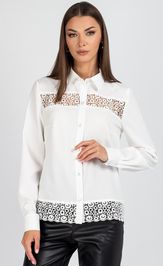 Blouse VIZAVI 737 molochnyj