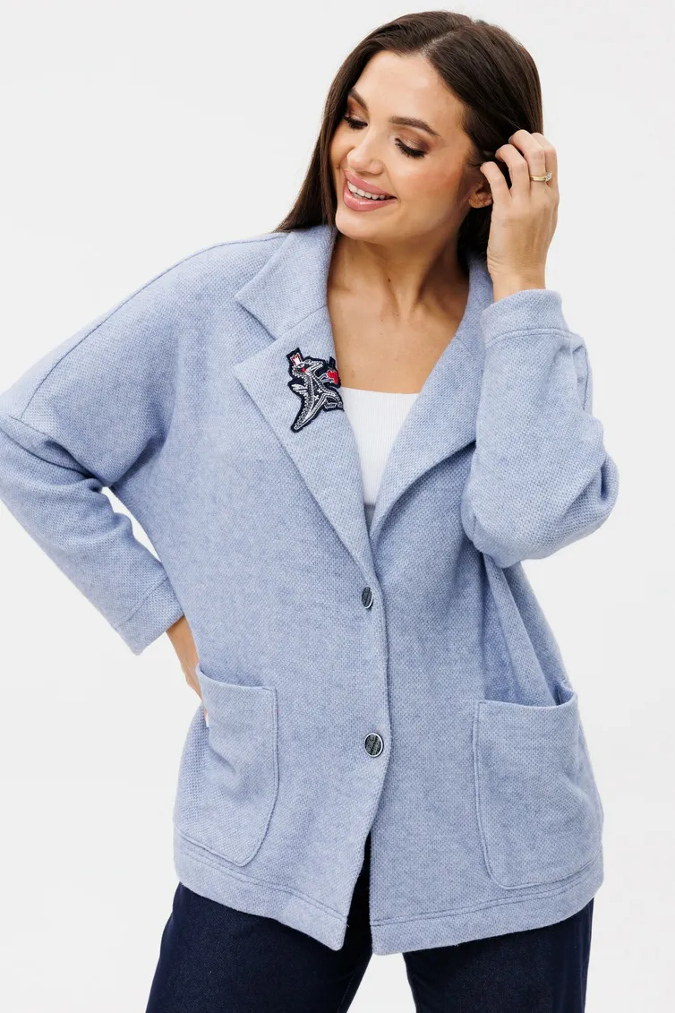 Sweter Ma Cherie #1131 goluboj