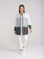 Sweter BONADI #1916 svetlo seryj