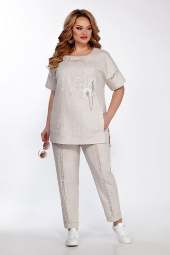 1378 льняной с одуванчиками