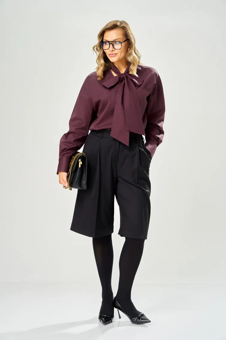 Trousers, overalls, shorts Ava fashion #M-236 chernyj