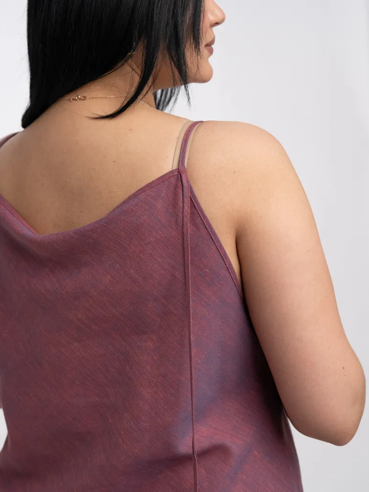 Sukienka FASHION CENTRE #L-4259/Sine-kirpichnyj melanzh/170