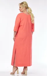 Платье Ava fashion М-065 коралловый