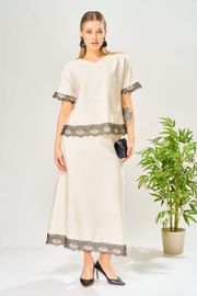 Костюм Ava fashion арт. М-196 молочный-шампанское