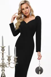 Платье DS Trend арт. П-4229-0313 (черное коктейльное)