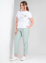 Комплект Vilena-fashion арт. 814 белый+светлая мята