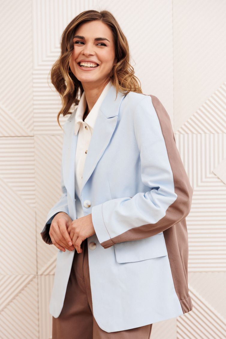 Костюм GIZART арт. 5368 голубой, капучино