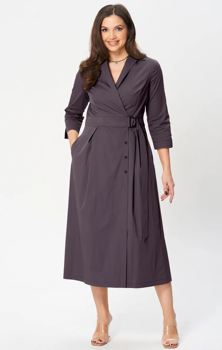 Sukienka Verita moda #N-2348 baklazhan