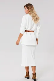 Spódnica PRATA wear #S006 belyj