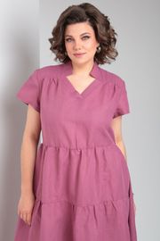 Dress Celentano #5028.1 len malinovyj
