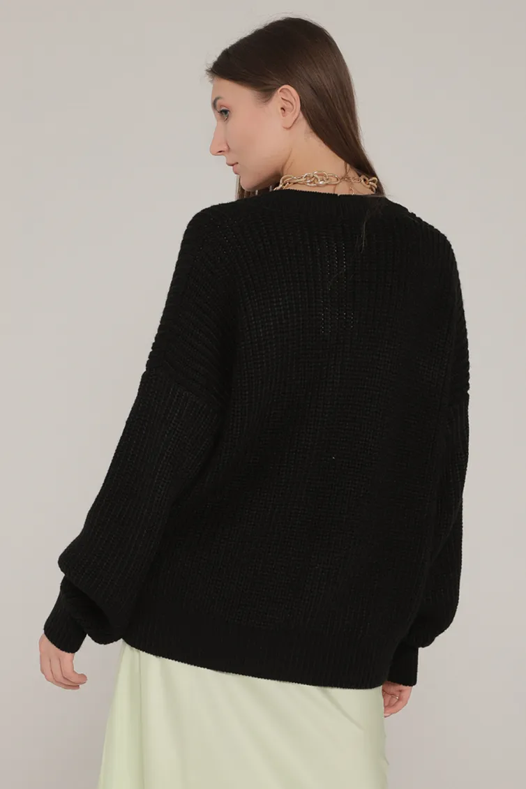 Sweter Romgil #TZ581V chernyj