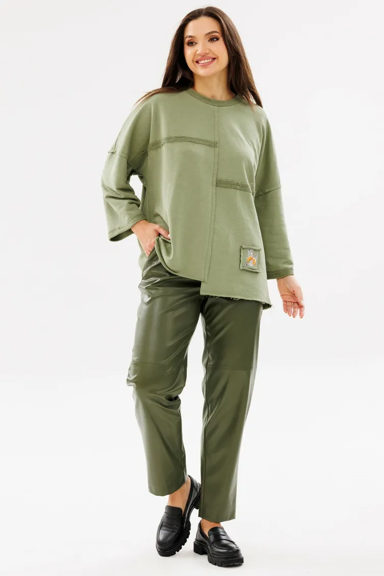 Sweatshirt Ma Cherie #1109 xaki