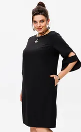 Sukienka Anelli Laurel 1447 chernyj