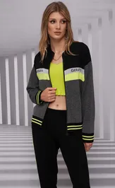 Żakiet Barbara Geratti S4697BG chernyj/salatovyj