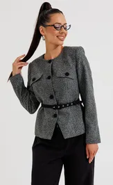 Костюм Galean Style 1014 Б серый с черным