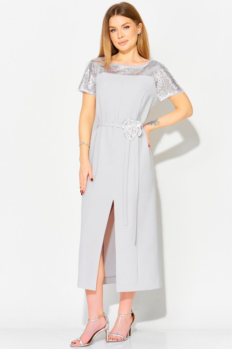 Платье LAIKONY арт. L-114 светло-серый