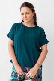 Блуза TOOK A LOOK & Angelika арт. ТБ-97в изумруд