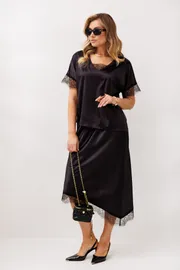 Garnitur Anastasia #1352 chernichnyj