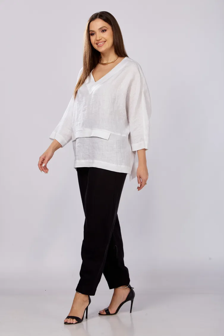 Bluzka MALI #625-057 belyj