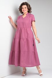 Dress Celentano #5028.1 len malinovyj