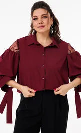 Блуза Anelli Laurel 1238 цвет рубинового вина