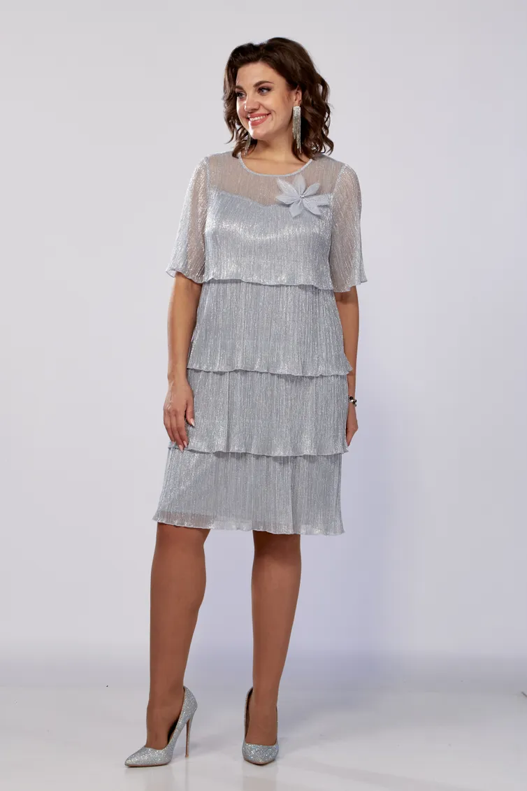 Платье Mira Fashion арт. 4389-7 сереб