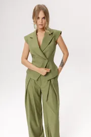 Waistcoat Pirs #6543 olivkovyj