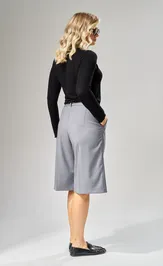 Trousers Ava fashion M-241 seryj