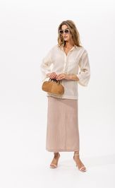 Блузка Romgil РТ0159-ВИ4 молочный шоколад