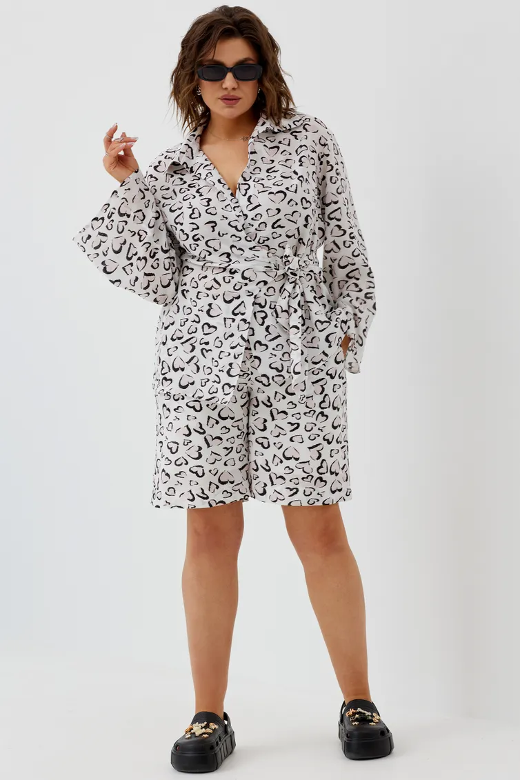 Spodenki BegiModa #8008 serdechnyj print