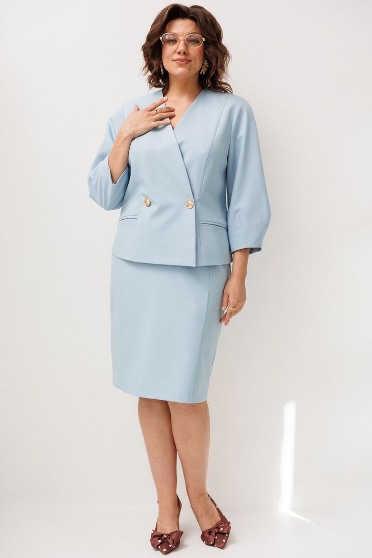 Юбка Anelli Laurel арт. 1843 голубка