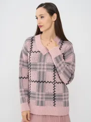 Джемпер Newvay арт. 7242-40293 фруктовый сорбет/титаниум/черн