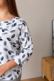Blouse TOOK A LOOK & Angelika #TB-300 listya na belom