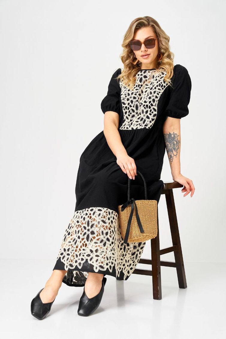 Платье Ava fashion арт. М-192 черный