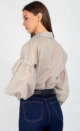 Blouse VIZAVI 745 bezhevaya poloska