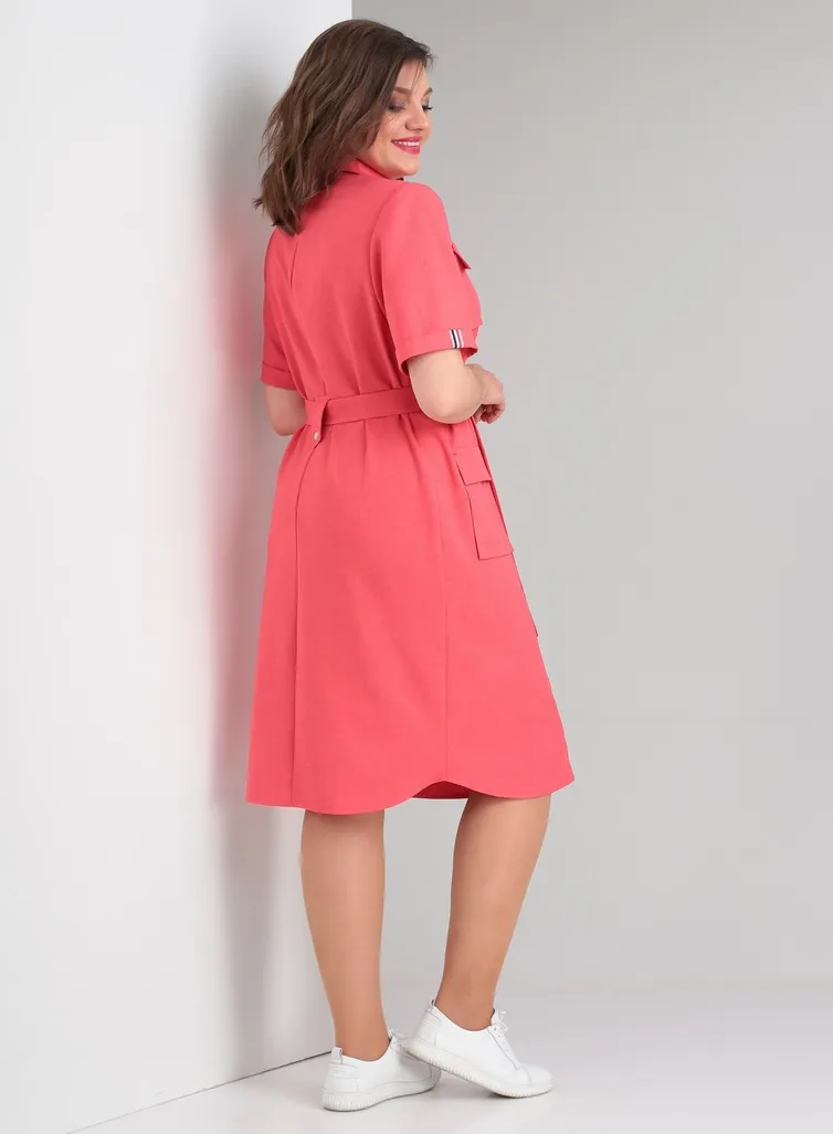 Sukienka Vilena-fashion #975 korall