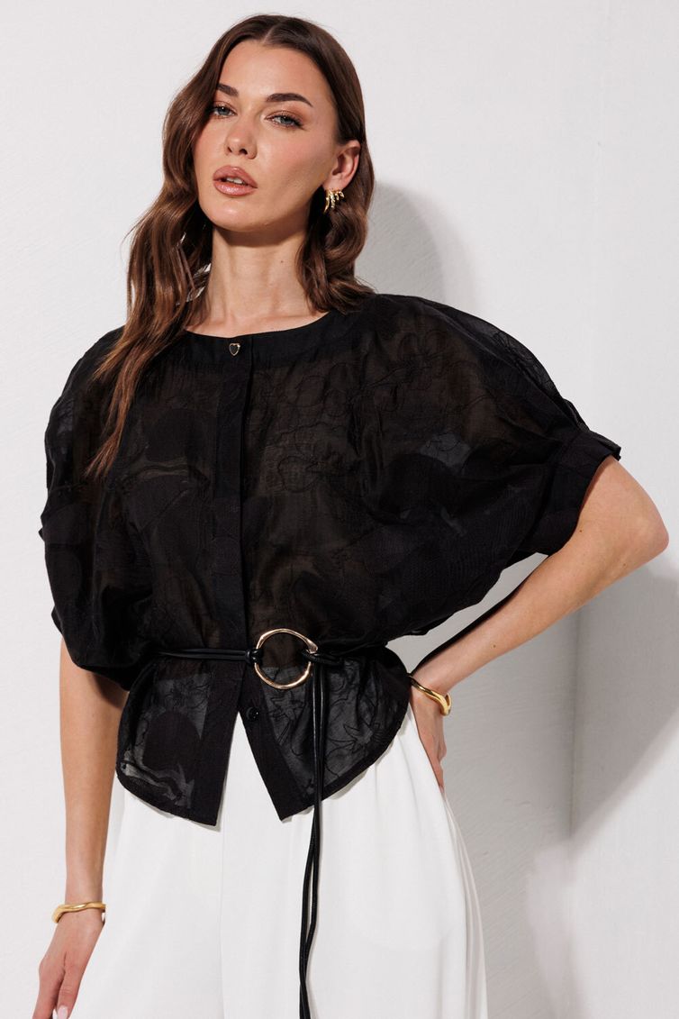 Блузка Люше арт. 4382 черный