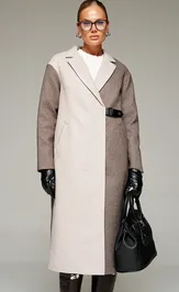 Coat Beautiful & Free 7014 korichnevo-pesochnyj