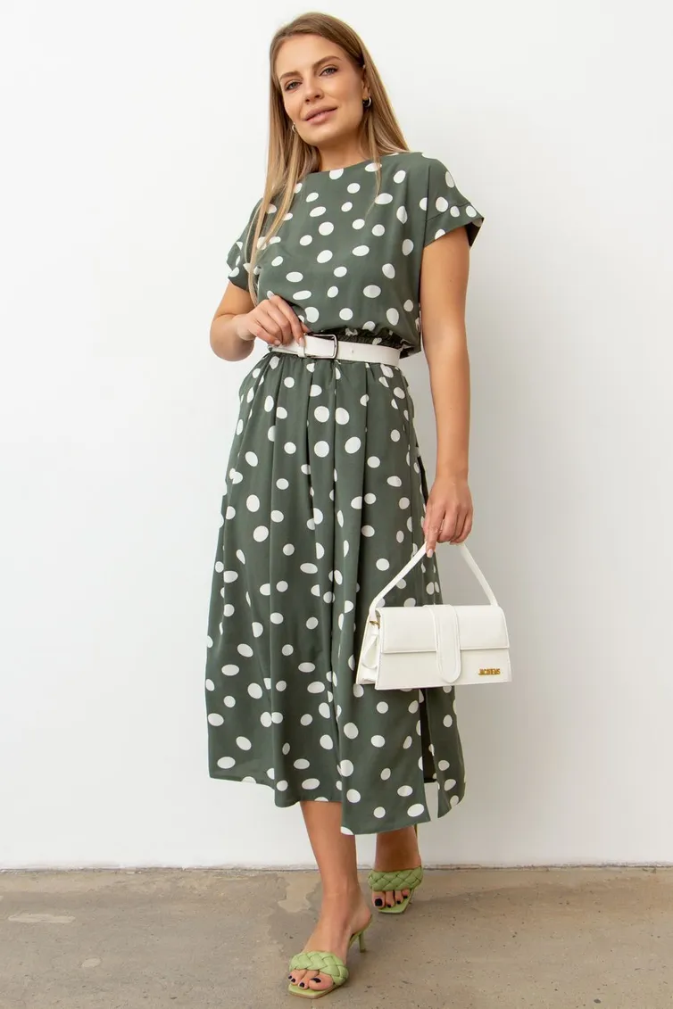 Dress TOOK A LOOK & Angelika #A-229 gorox na olive