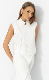 Джемперы, кардиганы, жакеты CHARUTTI Прямая речь (белый)