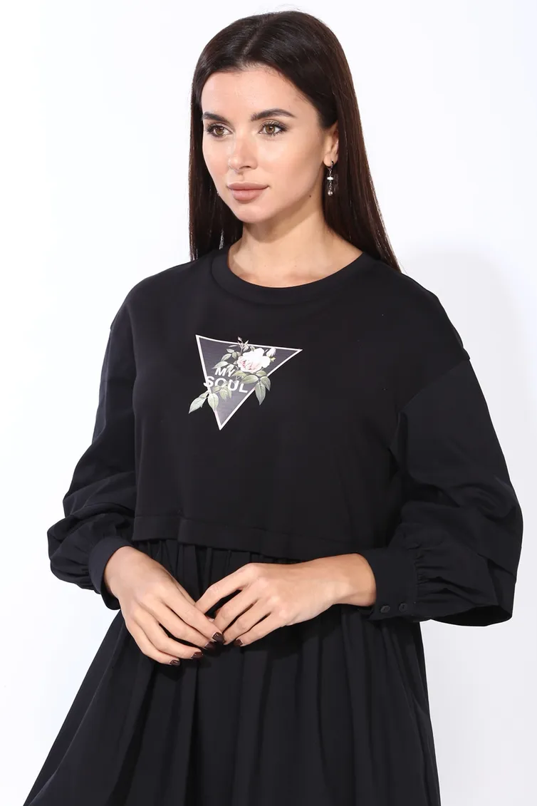 Sukienka Faufilure #S1216 chernyj