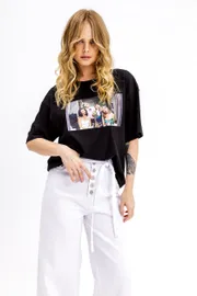T-Shirt Pirs #6831 chernyj s printom «seks v bolshom gorode»
