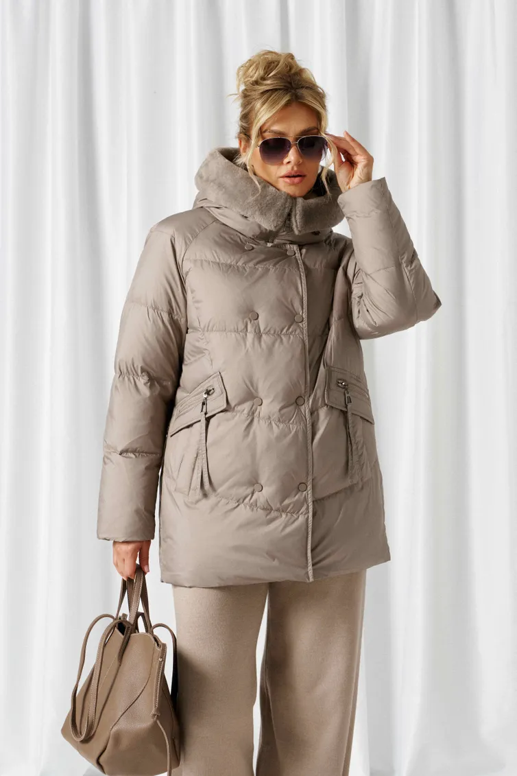 Coat Beautiful & Free #1018 seryj