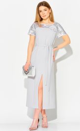 Платье LAIKONY L-114 светло-серый