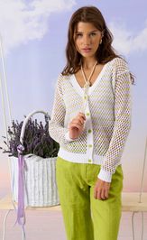 Жакет Barbara Geratti С4947BG белый/лаванда